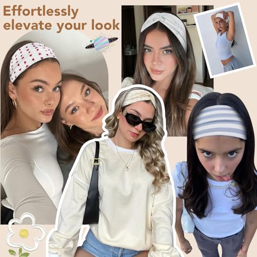TERSE Valentine Headbands for Women Non Slip: Valentine's Day Accessories Gifts for Her Valentine Outfits Twist Head Bands for Women's Hair Trendy Cute Hair Bands - color: Headbands Color-C