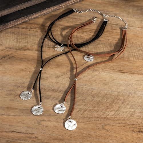 HUASAI Choker Necklace for Women Boho Necklaces Country Concert Outfits for Women Layered Western Choker Necklace Boho Cowgirl Jewelry Accessories Dress - color: V:Boho Necklace