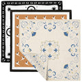 The Peacock Crew Premium Soft Cotton Bandanas Pack for Men and Women Paisley 22 x 22 inches - color: 3 Pack Birds Mystical Blossom