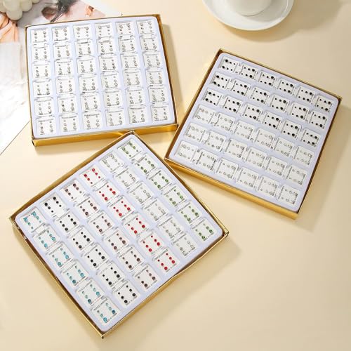 Multi-Color Stud Earrings Set for Women- Several Sizes Colors Rhinestone Faux Pearl Earrings, Daily Wear/Party Jewelry, Hypoallergenic Posts - style: 36 pairs rhinestone A