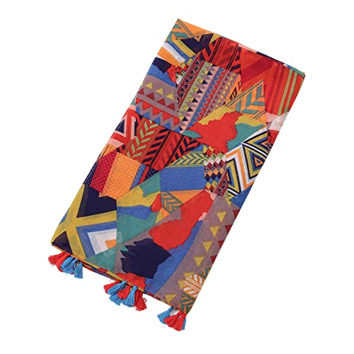 Yeieeo Boho Scarf for Women Lightweight Floral Printed Scarf Fall Winter Fashion Fringed Shawl - color: Floral 26