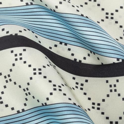 RIIQIICHY Hair Scarf for Women Like Silk Scarves Headband Neck Scarfs Twilly Purse Accessories - color: C009