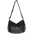 Hobo Crossbody Bags for Women, Boho Denim Purse Crossbody Bags, Adjustable Shoulder Straps with Lots of Pockets Hippie Purse, Fashion Travel Vintage Denim Bag