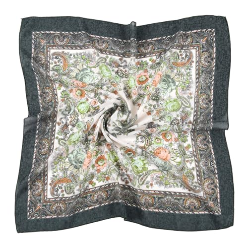 K-Elewon 27.5” Women Medium Square Scarf Head Scarf- 2PCS Neck Scarf Hair Scarf Head Sleeping Wraps Scarfs for Women H07 - color: Se14(2pcs)