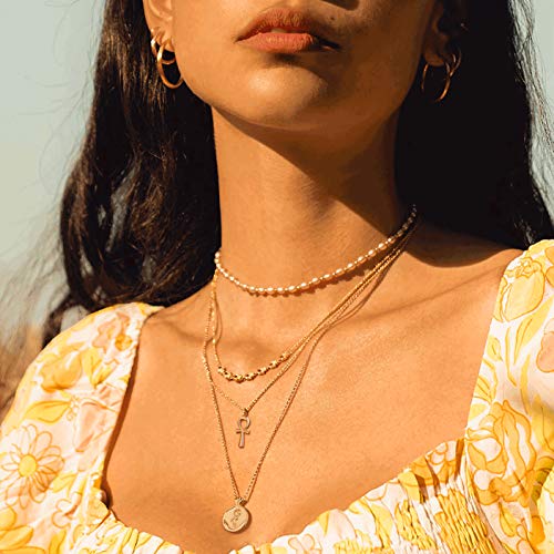 MEVECCO Dainty Gold Cross Necklace for Women - 18K Gold Plated Delicate Minimalist Cubic Zircon Cross Necklaces Cute Faith/Crucifix Jewelry Gift - style: Cross-2