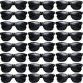 Eyegla Sunglasses Bulk Party Sunglasses Pack 80s Shades Eyewear Set for Men Women 8/10/20/30Pack - color: Black 30 Pack