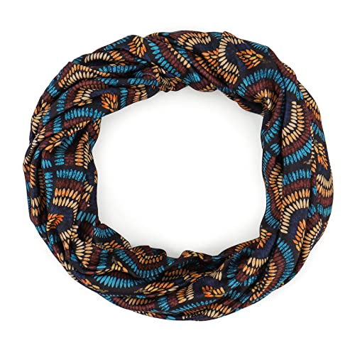 KAKU NANU Women Turban Chemo Beanies Pre Tied Caps Baggy Slouchy Headwear Sleep Scarf - color: Snake Pattern