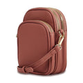 Mali+Lili, Josie Triple Zip Crossbody Bag - color: Brown