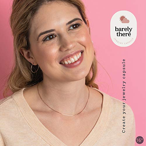 KEZEF 925 Sterling Silver Box Chain Necklace for Women & Men, 0.7mm Thin Chain Necklace, Available in Sterling Silver, Gold Plated & Rose Gold Plated Finishes, Made in Italy - color: Sterling Silver, size: 15 Inch
