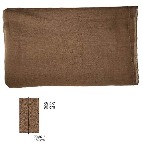 woogwin Women's Cotton Scarves Lady Light Soft Fashion Solid Scarf Wrap Shawl - color: Khaki
