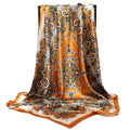 Headscarf Large Square Women Scarf 35" Fashion Scarves Silk Feeling Hairscarf - color: A113