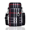 BIAOTIE Lightweight Small Crossbody bags Cell Phone Purses Travel Pouch Shoulder Bag for Women - color: Black Stripes