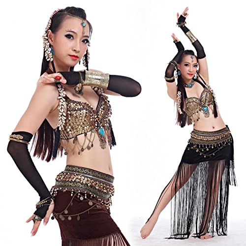 SONNYX 2 PCS Cuff Bracelets for Women Vintage Ethnic Wide Open Chunky Gold Silver Wrist Cuff Warp Bracelets for Cosplay or Belly Dance - color: SILVER 2