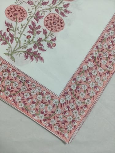 Hand Block Printed Soft 100% Cotton Fashion Neck Scarf For Women Lightweight Scarves Floral Wrap, Summer Travel & Daily Wear, Hair, Patterned, Boho, Gift