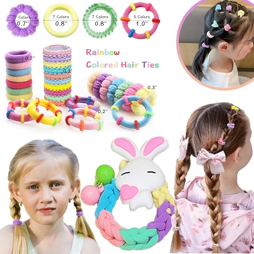 252 Pcs Hair Accessories for Girls, Back to School Hair Accessory Gift Hair Stuff Including Jewlry Box,Hair Clips,Hair Barrettes,Hair Ties,Hair Bows for Little One Teen Age 3-12 - color: P-PINK
