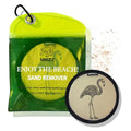 MNZZ Beach Sand Remover Towel Eraser Bag Portable Quick Dry Pouch for Pool Picnic Vacation Hiking Travel Essentials Blanket Umbrella Shovel Tent Chair Canopy Shade Outdoor Gift Kit Women Mom Mother - color: 1pcs Exquisite Round Flamingo