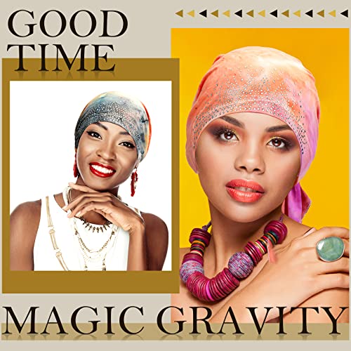 Geyoga 6 Pack Rhinestone Head Scarf for Women, Sequin Pre Tied Head Wraps, Stretchy Turban Cap for Hair Loss & Daily Wear(Tie Dye Style) - style: Tie Dye Style