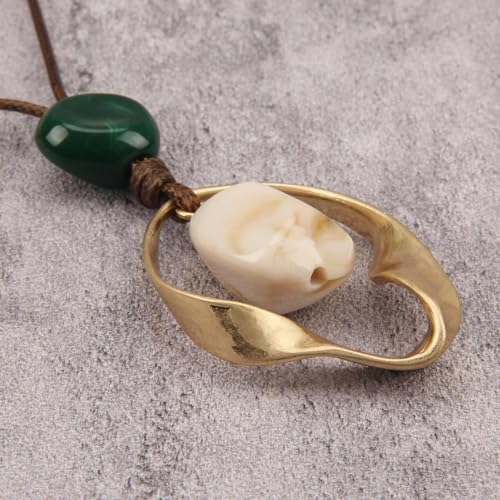 Chunky Necklace for Women Boho Pendant Necklace Statement Western Choker Necklaces for Women Vintage Bohemian Jewelry - style: Casual Pendant Necklace