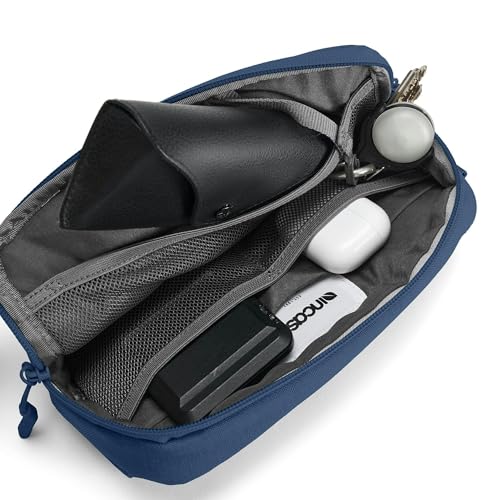 Incase Crosstown Sling - Compact, Durable and Lightweight, Crossbody & Hip Carry, Faux Fur Device Pocket, Easy Access Pockets - color: Navy