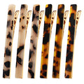 Cobahom 6 Pack Leopard Print Hair Clips Duckbill Hair Clip Metal Duck Teeth Hair Pins Chic Tortoise Shell Hair Barrettes for Women and Girls - color: 6 Pcs Leopard Print