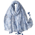 WZX Boho Scarf for Women, 70"x35" Large Lightweight Shawl Wrap for Travel, Sun Protection, Office & All-Season Wear - color: 011