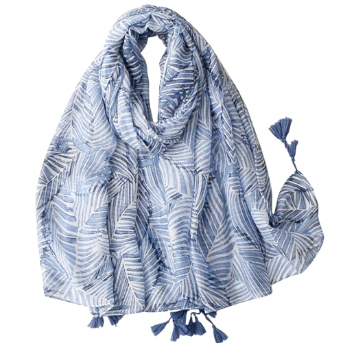 WZX Boho Scarf for Women, 70"x35" Large Lightweight Shawl Wrap for Travel, Sun Protection, Office & All-Season Wear - color: 011
