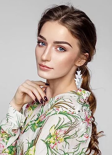 Nine Piece Butterfly Earrings Mix Color Bohemia Style Long Drop Dangle Hook Earrings Lightweight Fashion Style Butterfly Earrings Holiday Gifts Jewelry for Women - color: Silver