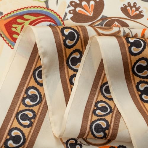 RIIQIICHY Women Head Hair Scarf Like Satin Silk Scarf Sleeping Hair Wrapping Night 27.5" - color: C004