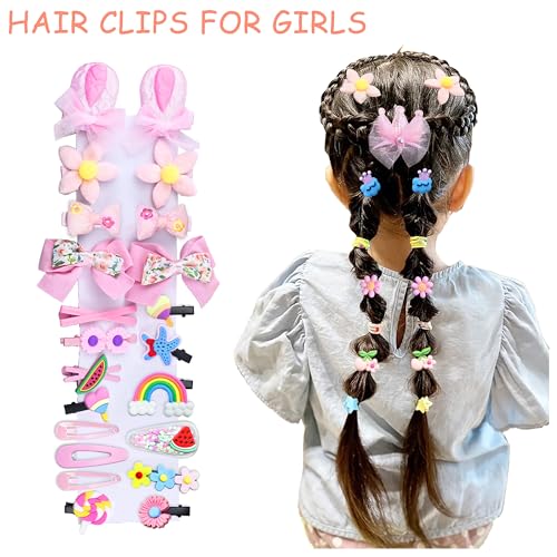 252 Pcs Hair Accessories for Girls Jewlry Box, Back to School Hair Accessory Gift Hair Stuff Storage including Hair Clip,Hair Barrettes,Hair Ties,Hair Bows for Little One Teen Age 3-12 (BLUE) - color: BLUE