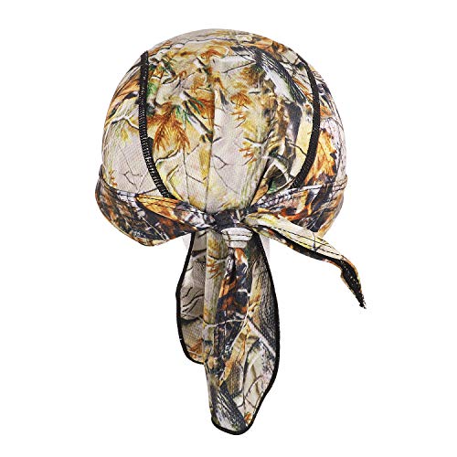 PURFUN Men Women Breathable Cycling Bandana Headscarf Adjustable Sweat Wicking Quick Dry Mesh Head Scarf Wrap Liner Skull Cap - color: Tj-mc-05