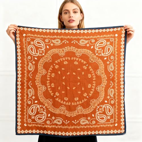 K-Elewon Women Medium Square Scarf Head Scarf Neck Scarf Hair Scarf Head Sleeping Wraps Bandana Scarfs for Women - color: V01