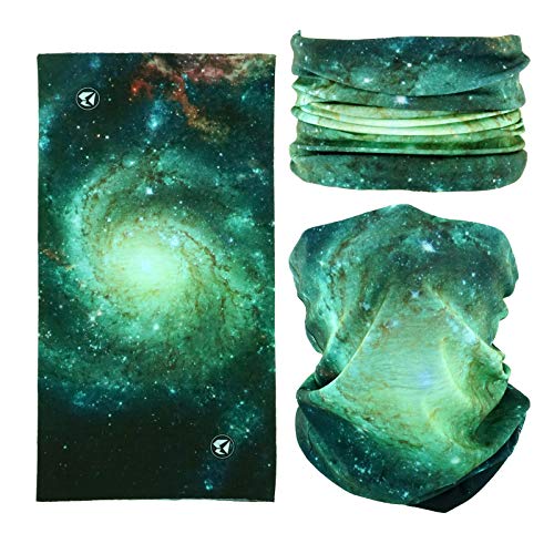 4 Headband Bandana Balaclava Half Face Mask Shield Head Hair Scarf Neck Gaiter Hat Multipurpose For WoMen Men Breathable Reusable Washable Universe Nebula Galaxy Blure Orange Green - color: 4x Galaxy Seamless Half Face Mask #1