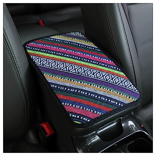 Car Center Console Cover,Boho Car Accessories Car Armrest Box Pad for Comfortable Support,Universal Armrest Cover for Car Truck SUV Center Console,Car Decorations Interior Aesthetic (Armrest cover-B) - color: Armrest cover-B