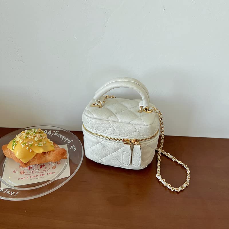 Box Bag Purse, Y2K Sourpuss Purse Cool Style Trendy Women Shoulder Crossbody Bags Fashion Girls Handbag - color: D-white