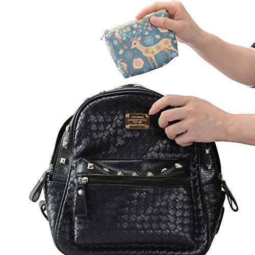 Women and Girls Cute Fashion Coin Purse Wallet Bag Change Pouch Key Holder - color: Dreamy Deer