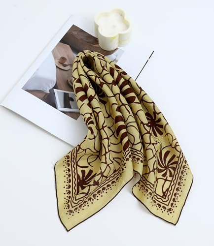 STARWHISPER Multicolored 22''x22'' Cotton Bandana for Women and Men Multi-purpose Headband Hair Scarf Protective Coverage - color: S8-sunny Swirl