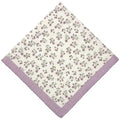 21x21 inches 100% Cotton Bandana for Women - Soft Square Scarf, Multi-Purpose Head Covering, Hair Bandana - color: P10-light Purple Floral