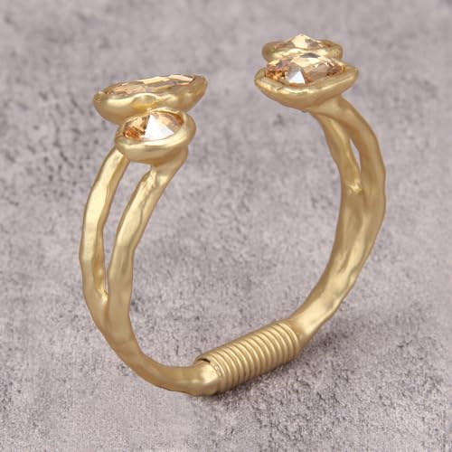 Chunky Gold Bracelet Trendy Gold Cuff Bracelets for Women Statement Silver Arm Cuffs Bangles Arm Punk Jewelry Accessories - style: Chunky Twisted Bracelets