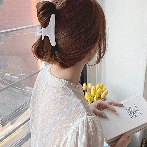 Ondder Hair Clips for Styling and Coloring - Butterfly Clamps, Claw Clips, Hair Accessories for Professionals and Women - color: Black & White & Blue