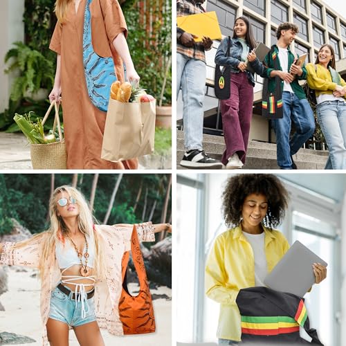 Mandala Crafts Hippie Bag, Large Boho Hobo Purse for Women, Crossbody Shoulder Sling Bags for Indie Style Bohemian Accessory - style: Bright Yellow Om
