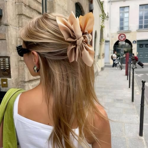 Bow Claw Hair Clips 4PCS Big Hair Bows for Women Butterfly Styling Large Hair Clips for Thin Thick Curly Hair Hair Accessories for Girls Teen Gifts for Ladies - color: 4PC