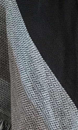 Wander Agio Womens Warm Long Shawl Winter Wraps Large Scarves Knit Cashmere Feel Plaid Triangle Scarf - color: Pink Grey 29
