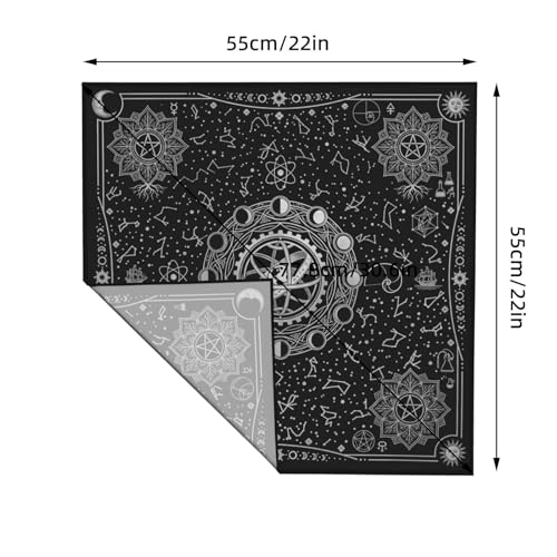 Head Scarf Hair Neck Scarves for Women Fashion Silk Satin Purse Bag Scarfs Handbags Bandana Neckerchief - color: Black Moon Celestial