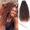 Goddess Locs Crochet Hair 7 Packs Bohemian Faux Locs Pre-Looped Braids, Boho Goddess Soft Locs Crochet Hair with Curly Ends Hair Extensions for Women (T350, 24 Inch) - color: T350, size: 24 Inch