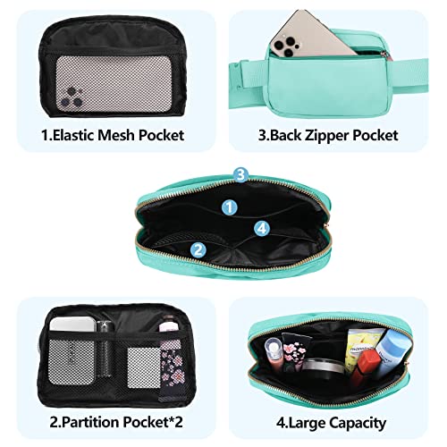 VOROLO Fanny Pack For Women And Men Crossbody Bag Belt Bag with Adjustable Strap Graduation Gifts Light Green - color: Light Green, style: 1 Pack Fanny Pack