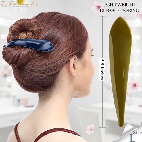 RC ROCHE 6 Pcs Duck Bill Alligator Hair Clips for Women Sectioning Flat Claw Long Thick Hair Inner Teeth Curved Styling Jaw Strong Secure Grip Salon, Large Classic Multicolor - color: (Large) Classic