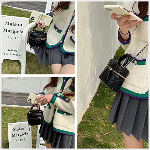 Box Bag Purse, Y2K Sourpuss Purse Cool Style Trendy Women Shoulder Crossbody Bags Fashion Girls Handbag - color: C-black
