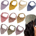 Jaciya Hair Scarfs Headband Bandana 10pcs Head Scarves Hair Accessories for Women pañuelos para la cabeza para mujer - color: Color-1