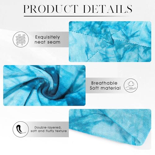 Bohend Bohemian Beanie Hats Headwear Cap Stretch Non Slip Bandanas Sleep Turbans Hats for Women Men Close top Head Covering - style: Tie Dye Style