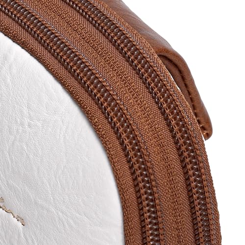 INICAT Women's Small Sling Bag, Lightweight Everyday Vegan Leather Crossbody Purse for Daily Essentials and Travel Light - color: Off-white, size: Small
